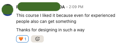 Student Testimonial 1